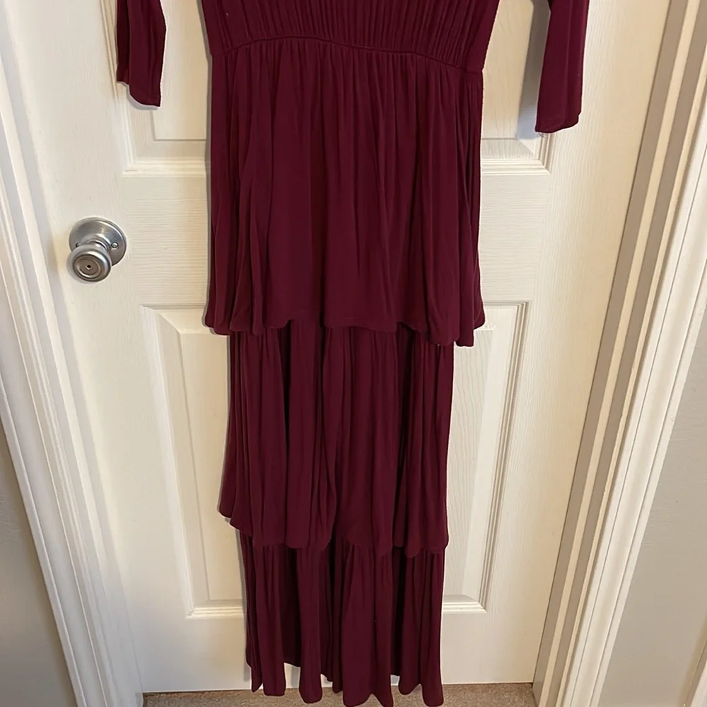 Prurple Ruffled Dress - Picture 3 of 5